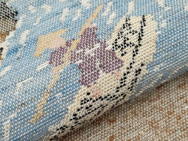 平和屋着物●極上 出羽の織座 八寸名古屋帯 もがみ川 証紙付き 逸品 未使用 CYAA5081s6
