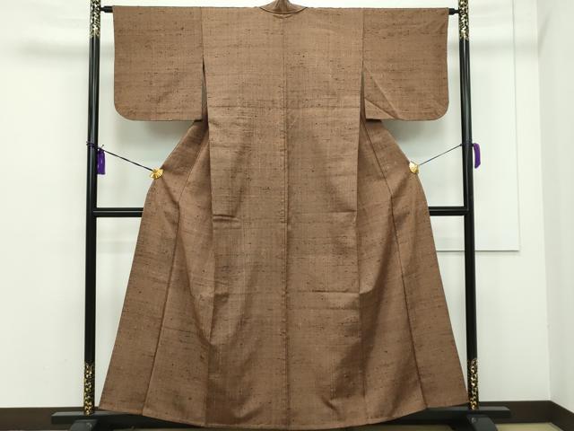 平和屋本店■希少 ざざんざ織 単衣 逸品 CZAA1129s5