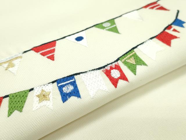 平和屋本店■極上 九寸名古屋帯 総刺繍 クリスマス ツリー サンタクロース 金糸 逸品 新品 CZAA1302s5
