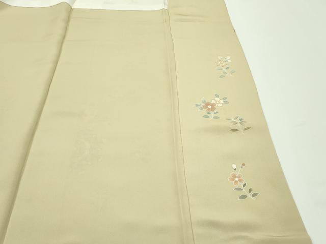 平和屋本店■極上 創業460年・千總 訪問着 駒刺繍 正倉院草花文 金彩 丁子色地 逸品 CZAA1315s5