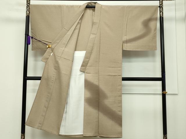 平和屋本店▽極上 京都・西陣 織元ブランド 秦流舎 男性 訪問着 単衣 お召地 古渡姫 証紙・反端付き 逸品 未使用 CZAA1321s5