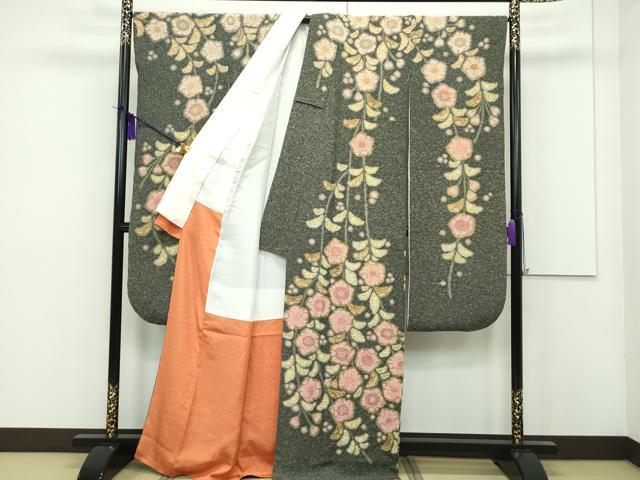 平和屋本店■最高級 初代 久保田一竹 幻の辻が花 辻が花88個 振袖 絞り 逸品 CZAA1449s5