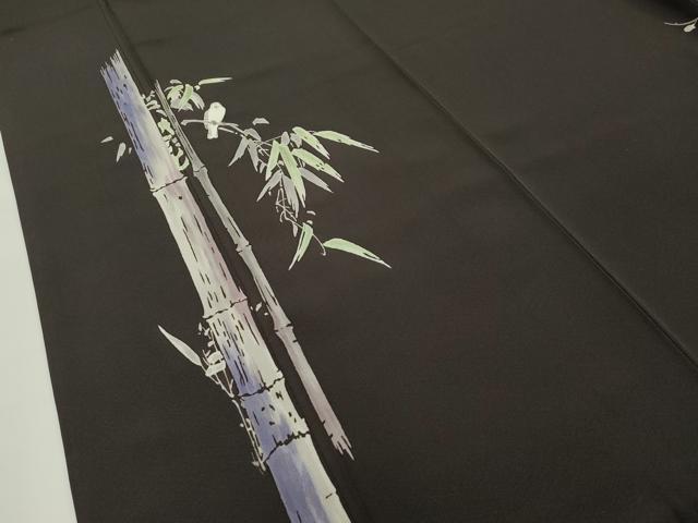 平和屋本店●極上 創業460年・千總 訪問着 刺繍 松竹梅 金彩 赤墨色地 高島屋扱い 逸品 CZAA1450s5