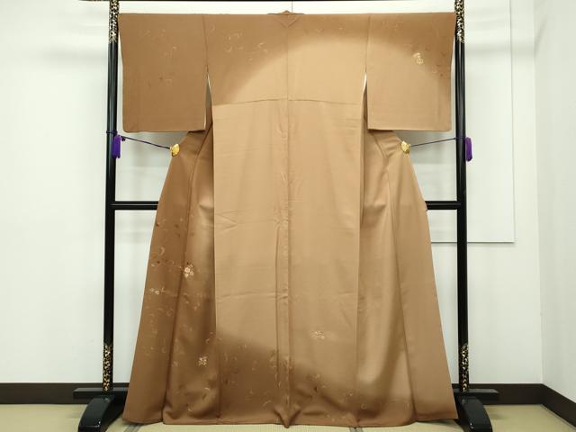 平和屋本店●極上 創業460年・千總 訪問着 草花文 暈し染め 金糸 逸品 CZAA1510s5