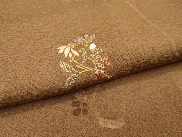 平和屋本店●極上 創業460年・千總 訪問着 草花文 暈し染め 金糸 逸品 CZAA1510s5