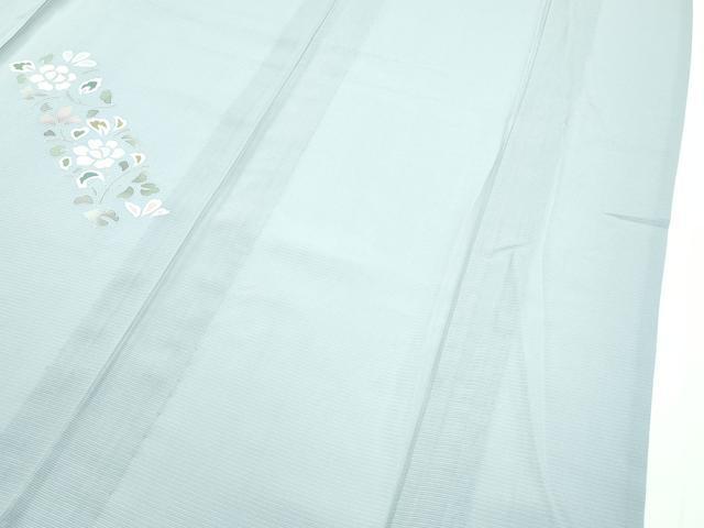 平和屋着物*極上 夏物 訪問着 絽 正倉院花文 灰青色地 逸品 未使用 CZAA4751s6