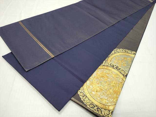 平和屋本店■極上 西陣 川島織物 太鼓柄袋帯 総刺繍 駒刺繍 手刺繍 連珠円文 共箱付き 逸品 CZAA1598s5