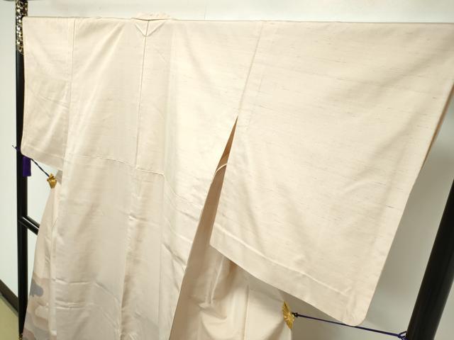平和屋本店■極上 訪問着 単衣 紬地 道長文様 逸品 CZAA1623s5