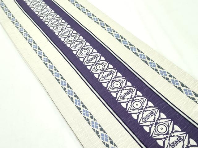 平和屋本店■極上 両面 半幅帯 WAKKA ワッカ うさぎ 遊禅庵 逸品 未使用 CZAA1650s5