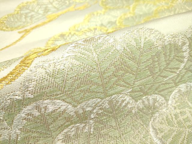 平和屋本店■極上 西陣 川島織物 六通柄 本袋帯 松 金銀糸 逸品 CZAA1704s5