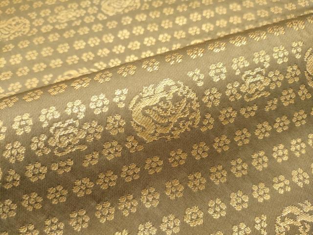 平和屋本店■極上 龍村晋謹製 全通柄袋帯 名物逢坂金欄 金糸 逸品 CZAA1716s5