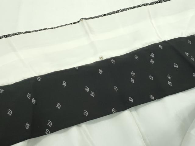 平和屋本店■極上 人間国宝 小宮康孝 河豚と茄子 黒地 西武百貨店扱い 逸品 未使用 CZAA1744s5