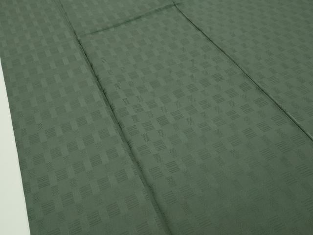 平和屋本店●希少 沖縄県最高級織物 首里花倉織 首里織 花織・絽織・紗織 色無地 藍媚茶色 逸品 CZAA1759s5