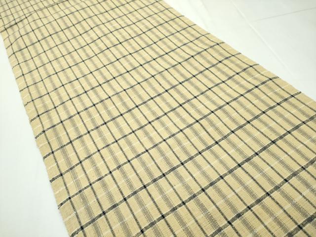 平和屋本店■希少 国指定無形文化財 丹波布 八寸名古屋帯 手つむぎ 手織り 草木染 証紙・共箱・たとう紙付き 逸品 CZAA1770s5