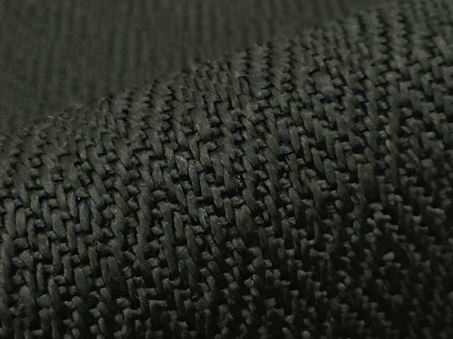 平和屋本店●希少 ざざんざ織 八寸名古屋帯 入子菱 黒地 逸品 未使用 CZAA1796s5