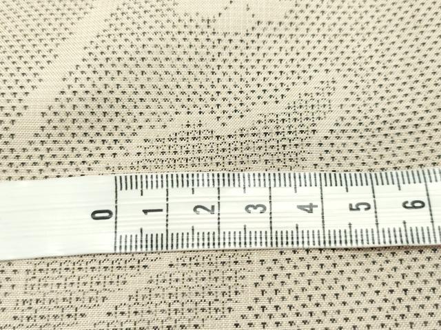 平和屋本店■極上 東郷織物謹製 本場大島紬 白大島 160亀甲 草木染 手織絣 証紙付き 逸品 CZAA1801s5