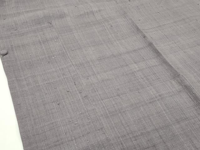平和屋本店■極上 浦野理一 経節紬 道行コート ロング丈 鳩羽鼠色 逸品 CZAA1809s5