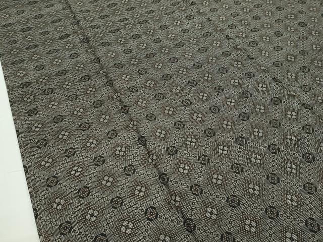 平和屋本店■希少 本場大島紬 龍郷絣 一元絣 興紬工房 証紙付き 逸品 CZAA1839s5