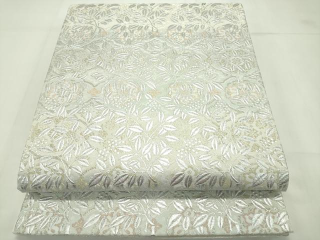 平和屋本店■極上 金彩友禅 卓越技能者・名工・和田光正 六通柄袋帯 七宝花文 南天 金銀糸 逸品 CZAA1852s5