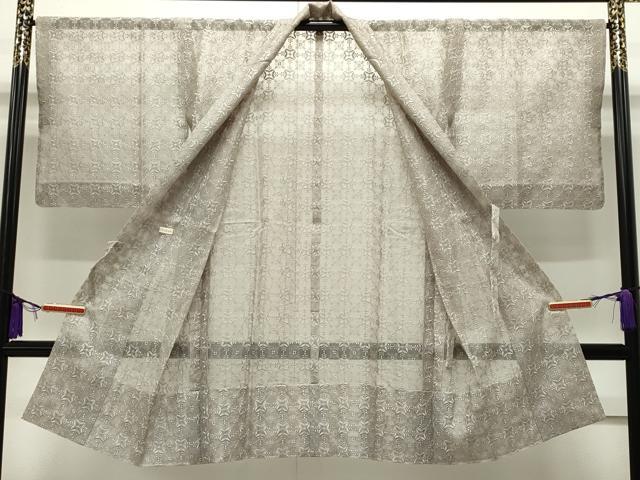 平和屋本店■極上 道中着 オーガンジー スリーシーズン 春夏秋 塵除け ロング丈 生壁色地 逸品 CZAA1935s5