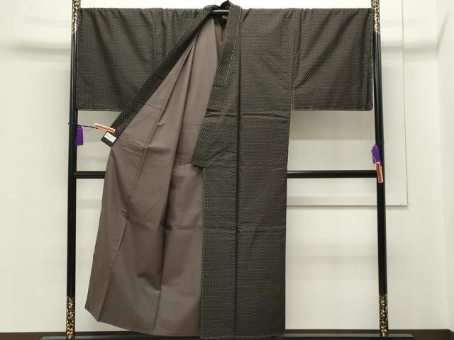 平和屋本店■極上 男性 キングサイズ 本場大島紬 泥染め とくだ紬 徳田幸夫作 やまと誂製 証紙付き 逸品 未使用 CZAA1937s5