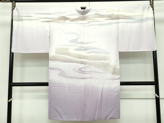 平和屋本店■極上 長羽織 流水舞花弁 暈し染め 逸品 未使用 CZAA1952s5