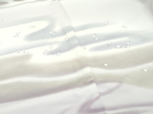 平和屋本店■極上 長羽織 流水舞花弁 暈し染め 逸品 未使用 CZAA1952s5