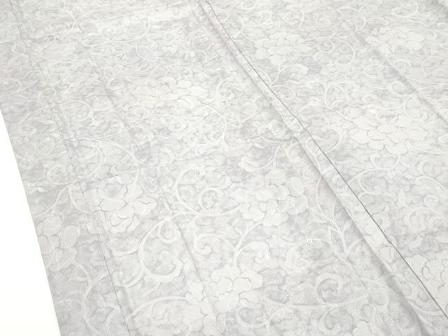 平和屋本店■極上 スリーシーズン 春夏秋 長羽織 塵除け 紋紗 花唐草地紋 羽織紐付き 逸品 CZAA1957s5