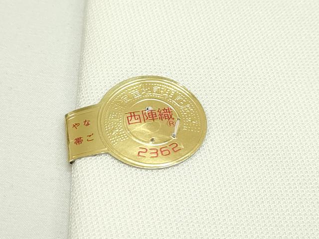 平和屋本店■極上 西陣 大光謹製 九寸名古屋帯 総刺繍 クリスマス サンタクロース トナカイ 雪だるま 銀糸 証紙付 逸品 新品 CZAA1985s5