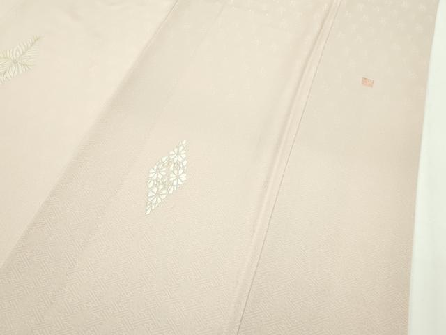 平和屋本店■極上 山口美術織物 皇室 伊勢神宮御用 西陣織 訪問着 総刺繍 菱花文 洗柿色地 逸品 CZAA2009s5