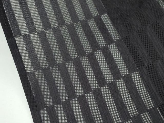 平和屋本店*極上 男性 夏物 色無地 紋紗 黒紅色 逸品 CZAA2078s5