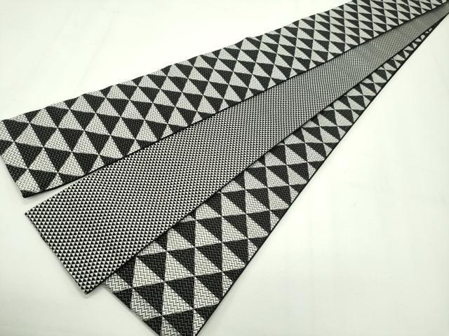 平和屋本店●極上 男性 両面 角帯 鱗文 逸品 CZAA2090s5
