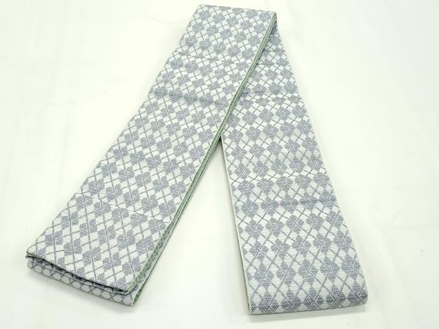 平和屋本店●極上 男性 両面 角帯 菱 横段文 逸品 CZAA2092s5