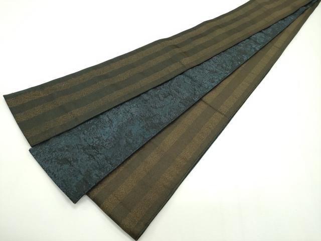 平和屋本店●極上 男性 両面 角帯 間道 霞文 逸品 CZAA2098s5