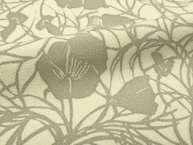 平和屋本店■希少 染織作家 渋紙型 渋谷和子 小紋 枝花文 反端付き 逸品 未使用 CZAA2202s5