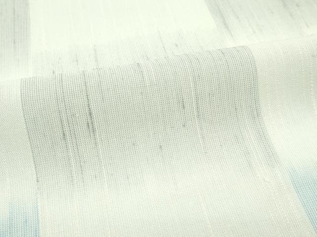 平和屋本店*極上 夏物 結城紬 夏結城 奥順謹製 はたおり娘 タテ絣 市松文様 中川きよ子作 証紙・証明書付き 逸品 未使用 CZAA2208s5