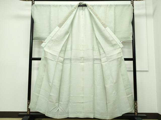 平和屋本店*希少 男性 夏物 本場夏結城・長襦袢セット キングサイズ 野村半平作 証紙・たとう紙付き 逸品 未使用 CZAA2231s5
