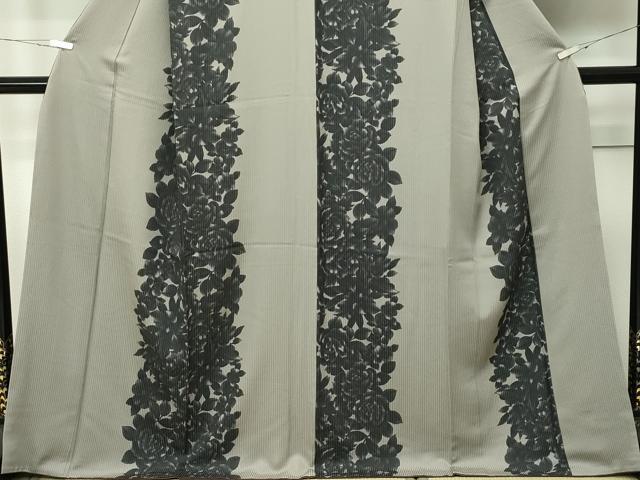 平和屋本店■極上 キモノデザイナー 斉藤上太郎 訪問着 草花文 反端付き 逸品 CZAA2240s5