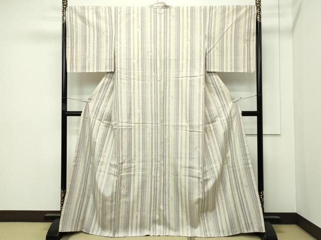 平和屋本店●極上 結城紬 奥順謹製 はたおり娘 100亀甲 平織り 竹並び やまと誂製 証紙付き 逸品 未使用 CZAA22475s