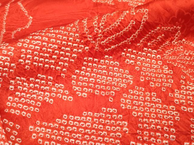平和屋本店■極上 アンティーク 大正ロマン 振袖・長襦袢セット 駒刺繍 吉祥草花文 暈し染め 金彩 逸品 CZAA2271s5