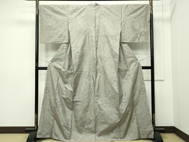 平和屋本店■極上 都喜ヱ門 本場大島紬 9マルキ 雪輪花蝶文 藤絹織物謹製 逸品 CZAA2310s5