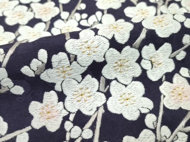 平和屋本店■極上 山口美術織物 皇室 伊勢神宮御用 西陣織 訪問着 総刺繍 錦繍 枝花文 金糸 滅紫色地 冊子付 逸品 CZAA2358s5