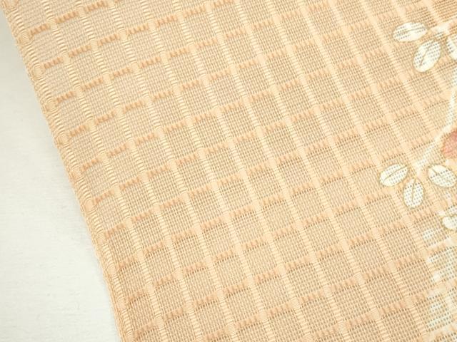 平和屋本店■極上 夏物 京の名門 友禅 染の北川 小紋 仮絵羽 紗 萩 上代52万 美しいキモノ掲載 逸品 未使用 CZAA2395s5
