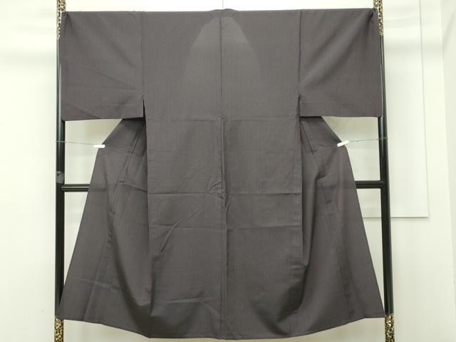 平和屋本店▽極上 男性 キングサイズ お召 単衣 縞 逸品 CZAA2420s5