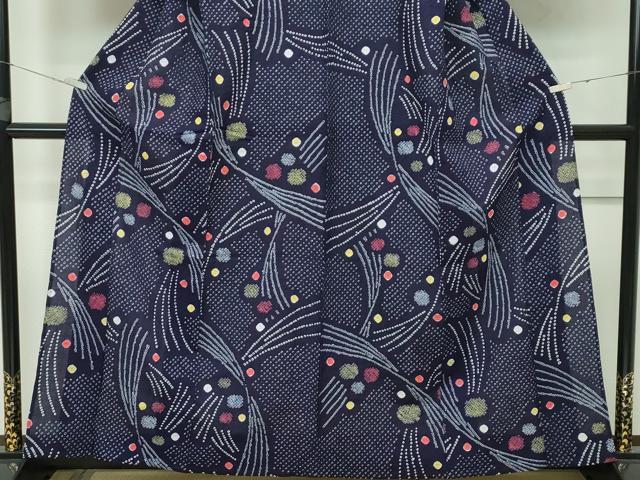 平和屋本店■極上 夏物 浴衣 有松鳴海絞り 露芝文 綿 逸品 未使用 CZAA2457s5