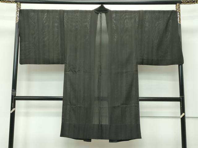 平和屋本店■極上 男性 長羽織 キングサイズ スリーシーズン 春夏秋 塵除け 縞 逸品 CZAA2477s5