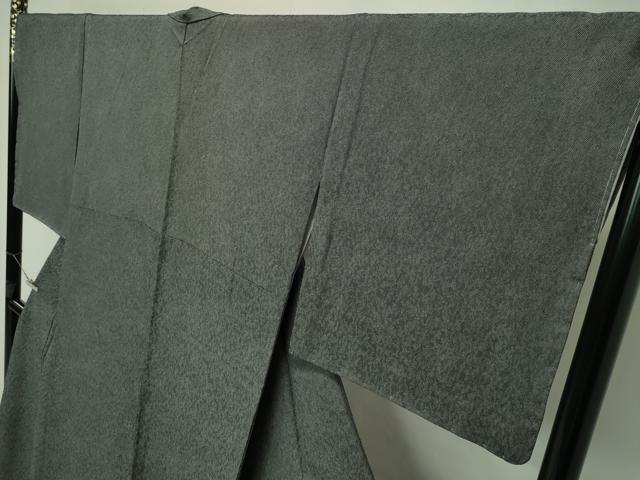 平和屋本店●極上 江戸小紋 極小鮫小紋柄 黒地 逸品 未使用 CZAA2507s5
