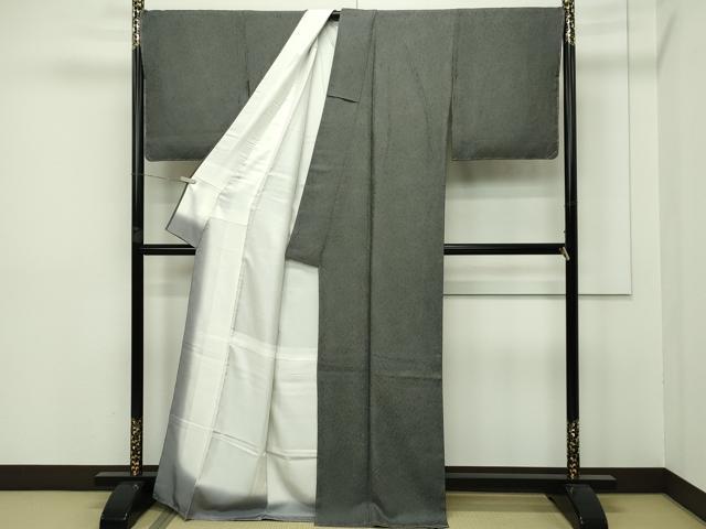 平和屋本店●極上 江戸小紋 極小鮫小紋柄 黒地 逸品 未使用 CZAA2507s5