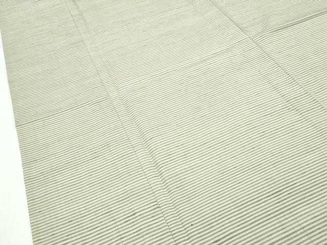 平和屋本店▽極上 紬 単衣 横段文 やまと誂製 逸品 未使用 CZAA2605s5