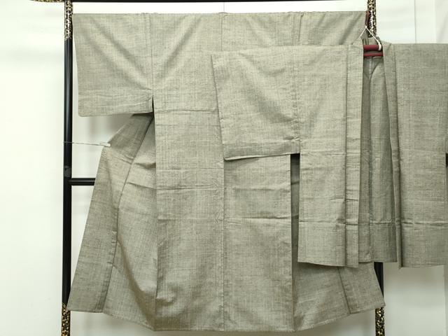 平和屋本店▽極上 男性 紬 単衣 アンサンブル 霞文 逸品 CZAA2636s5